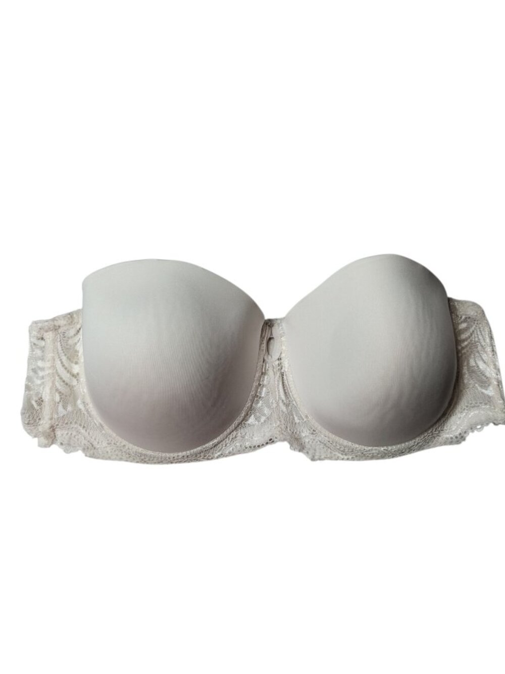 Strapless Underwire Bra 42C Pure Beauty By Rene Rofe Bra Lace White Ivory